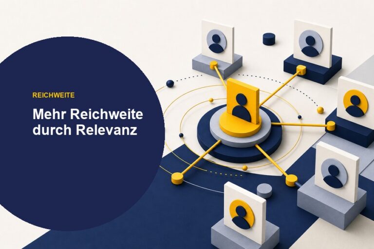 Titelbild zu LinkedIn Reichweite erhöhen mit Wachstumssignal, Content-Karten und klarer Positionierung.