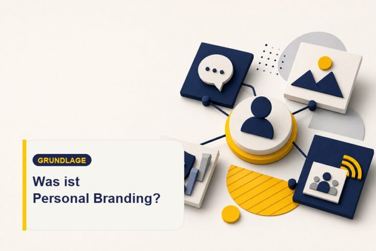 Titelbild zum Ratgeber Was ist Personal Branding mit Pinnwandmotiv und klarer Markenstruktur.